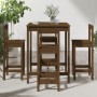 High garden table and stools 5 pieces honey brown pine wood by vidaXL, Garden sets - Ref: Foro24-3154743, Price: 251,23 €, Di...