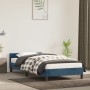 Dark blue velvet bed frame with headboard 100x200 cm by vidaXL, Beds and slatted bases - Ref: Foro24-347559, Price: 91,61 €, ...