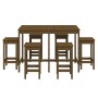 Garden table and high stools 7 pieces honey brown pine wood by vidaXL, Garden sets - Ref: Foro24-3154758, Price: 346,81 €, Di...