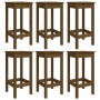 Garden table and high stools 7 pieces honey brown pine wood by vidaXL, Garden sets - Ref: Foro24-3154758, Price: 346,81 €, Di...