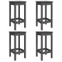 5-piece gray pine wood garden table and high stools set by vidaXL, Garden sets - Ref: Foro24-3154732, Price: 217,42 €, Discou...