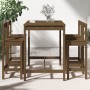 High garden table and stools 5 pieces honey brown pine wood by vidaXL, Garden sets - Ref: Foro24-3154753, Price: 271,14 €, Di...