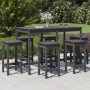 Garden set with table and high stools, 7 pieces, made of gray pine wood. by vidaXL, Garden sets - Ref: Foro24-3154757, Price:...