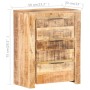 Aparador de madera de mango rugosa 59x33x75 cm de vidaXL, Aparadores - Ref: Foro24-320215, Precio: 216,99 €, Descuento: %