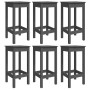 Garden set with table and high stools, 7 pieces, made of gray pine wood. by vidaXL, Garden sets - Ref: Foro24-3154757, Price:...