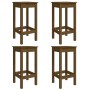 Garden table and 5-piece high stools set made of brown honey pine wood. by vidaXL, Garden sets - Ref: Foro24-3154748, Price: ...