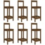 Garden table and high stools 7 pieces honey brown pine wood by vidaXL, Garden sets - Ref: Foro24-3154763, Price: 401,49 €, Di...