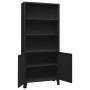 Estantería industrial acero negro 80x32x180 cm de vidaXL, Librerías y estanterías - Ref: Foro24-339631, Precio: 180,74 €, Des...