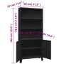 Estantería industrial acero negro 80x32x180 cm de vidaXL, Librerías y estanterías - Ref: Foro24-339631, Precio: 171,42 €, Des...