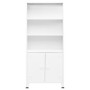 Estantería industrial acero blanco 80x32x180 cm de vidaXL, Librerías y estanterías - Ref: Foro24-339632, Precio: 152,80 €, De...