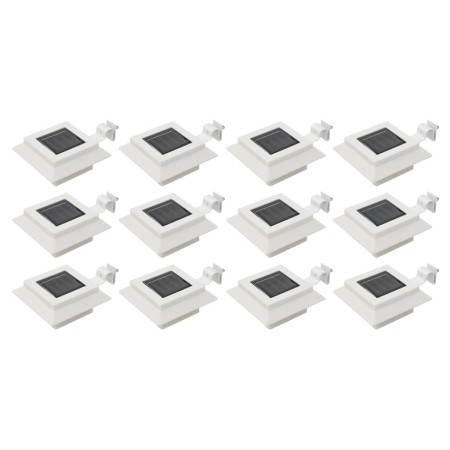 White square outdoor solar lamps 12 pcs LED 12 cm by vidaXL, Outdoor lighting - Ref: Foro24-277137, Price: 73,08 €, Discount: %