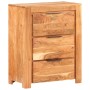 Aparador de madera maciza de acacia 59x33x75 cm de vidaXL, Aparadores - Ref: Foro24-320216, Precio: 189,21 €, Descuento: %