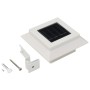 Lámparas solares cuadradas de exterior blancas 12 uds LED 12 cm de vidaXL, Iluminación de exterior - Ref: Foro24-277137, Prec...