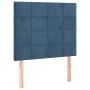 Dark blue velvet bed frame with headboard 100x200 cm by vidaXL, Beds and slatted bases - Ref: Foro24-3125743, Price: 149,66 €...