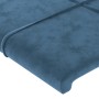 Dark blue velvet bed frame with headboard 100x200 cm by vidaXL, Beds and slatted bases - Ref: Foro24-3125743, Price: 149,66 €...