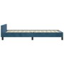 Estructura cama con cabecero terciopelo azul oscuro 100x200 cm de vidaXL, Camas y somieres - Ref: Foro24-3125621, Precio: 149...