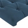 Dark blue velvet bed frame with headboard 100x200 cm by vidaXL, Beds and slatted bases - Ref: Foro24-3125926, Price: 167,34 €...