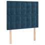 Dark blue velvet bed frame with headboard 100x200 cm by vidaXL, Beds and slatted bases - Ref: Foro24-3125987, Price: 153,71 €...