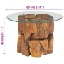 Solid teak wood floating coffee table, 60 cm by vidaXL, Coffee table - Ref: Foro24-243474, Price: 147,61 €, Discount: %