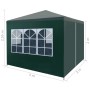 Grünes Festzelt 3x3 m von vidaXL, Zelte und Pavillons - Ref: Foro24-45099, Preis: 81,49 €, Rabatt: %