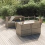 5-piece garden furniture set and gray synthetic rattan cushions by vidaXL, Garden sets - Ref: Foro24-3157480, Price: 458,81 €...