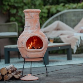 RedFire Chimenea Star Flower clay straw color 86037 by RedFire, Chimneys - Ref: Foro24-411837, Price: 202,99 €, Discount: %