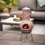 RedFire Salamanca Dark Red Clay Chiminea 36x36x85 cm by RedFire, Chimneys - Ref: Foro24-423893, Price: 182,29 €, Discount: %