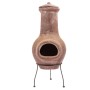 RedFire Salamanca Dark Red Clay Chiminea 36x36x85 cm by RedFire, Chimneys - Ref: Foro24-423893, Price: 182,29 €, Discount: %