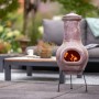 RedFire Salamanca Dark Red Clay Chiminea 36x36x85 cm by RedFire, Chimneys - Ref: Foro24-423893, Price: 182,29 €, Discount: %