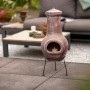 RedFire Salamanca Dark Red Clay Chiminea 36x36x85 cm by RedFire, Chimneys - Ref: Foro24-423893, Price: 182,29 €, Discount: %