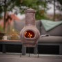 RedFire Salamanca Dark Red Clay Chiminea 36x36x85 cm by RedFire, Chimneys - Ref: Foro24-423893, Price: 182,29 €, Discount: %