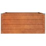 Arriate oxidado de acero corten 100x100x45 cm de vidaXL, Maceteros y jardineras - Ref: Foro24-151949, Precio: 55,99 €, Descue...