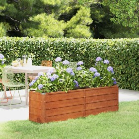 Arriate oxidado de acero corten 160x40x45 cm de vidaXL, Maceteros y jardineras - Ref: Foro24-151952, Precio: 54,27 €, Descuen...