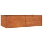 Rusty Corten steel flower bed 160x80x45 cm by vidaXL, Pots and planters - Ref: Foro24-151958, Price: 87,31 €, Discount: %