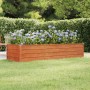 Arriate oxidado de acero corten 240x80x45 cm de vidaXL, Maceteros y jardineras - Ref: Foro24-151960, Precio: 80,36 €, Descuen...