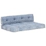 Paletten-Sofakissen aus Indigo-Patchworkstoff von vidaXL, Kissen für Stühle und Sofas - Ref: Foro24-287721, Preis: 125,26 €, ...