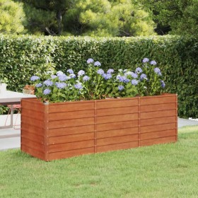 Arriate oxidado de acero corten 240x80x77 cm de vidaXL, Maceteros y jardineras - Ref: Foro24-151961, Precio: 104,99 €, Descue...