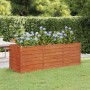 Arriate oxidado de acero corten 240x80x77 cm de vidaXL, Maceteros y jardineras - Ref: Foro24-151961, Precio: 104,48 €, Descue...