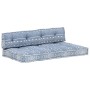 Paletten-Sofakissen aus Indigo-Patchworkstoff von vidaXL, Kissen für Stühle und Sofas - Ref: Foro24-287721, Preis: 125,26 €, ...