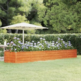 Arriate oxidado de acero corten 400x80x45 cm de vidaXL, Maceteros y jardineras - Ref: Foro24-151964, Precio: 107,11 €, Descue...