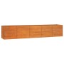 Arriate oxidado de acero corten 400x80x77 cm de vidaXL, Maceteros y jardineras - Ref: Foro24-151965, Precio: 183,61 €, Descue...