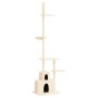 Árbol rascador para gatos de suelo a techo crema 250,5-276,5 cm de vidaXL, Mobiliario para gatos - Ref: Foro24-171720, Precio...