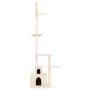 Árbol rascador para gatos de suelo a techo crema 250,5-276,5 cm de vidaXL, Mobiliario para gatos - Ref: Foro24-171720, Precio...