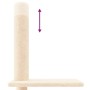 Árbol rascador para gatos de suelo a techo crema 250,5-276,5 cm de vidaXL, Mobiliario para gatos - Ref: Foro24-171720, Precio...