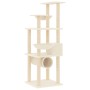 Cat scratching post with cream sisal posts 141 cm by vidaXL, Cat furniture - Ref: Foro24-171747, Price: 68,64 €, Discount: %