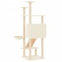 Cat scratching post with cream sisal posts 153 cm by vidaXL, Cat furniture - Ref: Foro24-171750, Price: 65,76 €, Discount: %