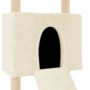 Cat scratching post with cream sisal posts 153 cm by vidaXL, Cat furniture - Ref: Foro24-171750, Price: 65,76 €, Discount: %