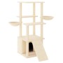 Cat scratching post with cream sisal posts 133 cm by vidaXL, Cat furniture - Ref: Foro24-171756, Price: 59,71 €, Discount: %