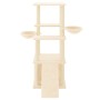 Cat scratching post with cream sisal posts 133 cm by vidaXL, Cat furniture - Ref: Foro24-171756, Price: 59,71 €, Discount: %