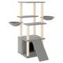 Cat scratcher with light gray sisal posts 133 cm by vidaXL, Cat furniture - Ref: Foro24-171757, Price: 56,75 €, Discount: %